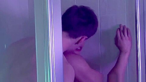 Handsome hunks assfucking in the shower