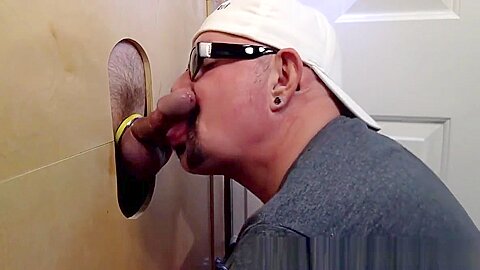 He really loves blowing that glory hole tool like a pro