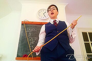 Headmaster Cane Fest - See These School students 18+ Put Through Their Paces With The Headmasters Cane
