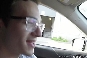 Hitchhiking Ts Ariel Ends Up Anal Destroyed