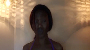 Horny African teen 18+ gets double teamed outdoors