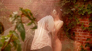 Horny Brunette Enjoys Wild Sex Outdoors