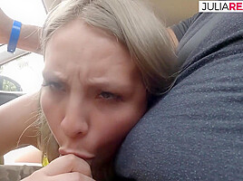 Horny Girl Sucks A Huge Cock On The Rocks To A Cumshot - CumDateMe