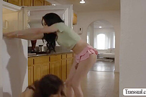 Horny Milf Analed By Stepsons Ts Girlfriend With Ariel Demure