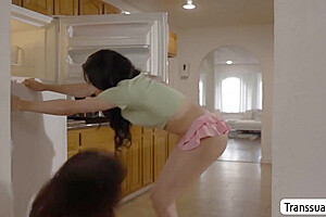 Horny Milf Gets Ass Fucked By Stepsons Shemale