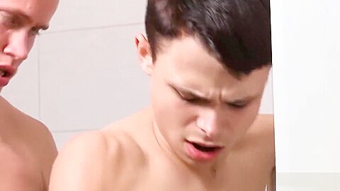 Horny Stepbrothers Fuck In The Shower