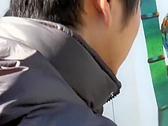 Horny asian mature enjoys hard sex in the car