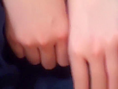 Horny asian teen 18+ gets off