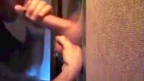 Horny sex clip homo Glory Hole check , it's amazing