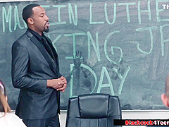 Horny student 18+ Fucked By Black Teacher