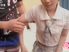 Hot Asian schoolgirls 18+ Tight Pussy Filled With Cum  Oh Those Skirt Panties