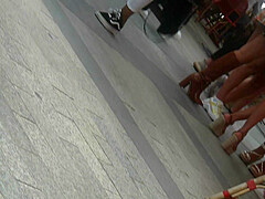 Hot Brunette In YSL High Heels Wedges
