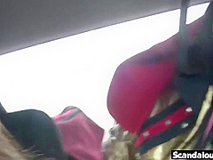 Hot Couple Fashing Tits And Cock In Car