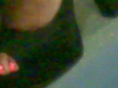 Hot Ebony Feet In Slingback High Heels