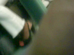 Hot Ebony Feet In Slingback High Heels