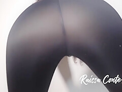 Hot Girl In Legging Pants Receive Cum On Ass - Big Dicks