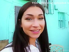 Hot Jennifer flashes tits and fucks