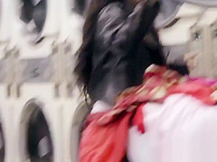 Hot Latina sucks and fucks in laundromat