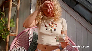 Hot Oil Massage On The Sunny Roof Terrace With Kitty S
