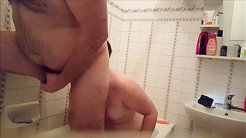 Hot Shower time for BearLikeBoy and his Chubby Boy