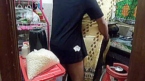 Hot Step mother - Tamil 55 Year Old Hot Fucked By Step son In Law In Kitchen - Cum In The Big Ass