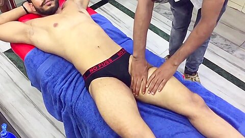 Hot Young lndian Man Body Massage