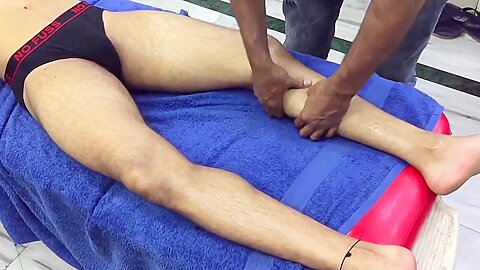 Hot Young lndian Man Body Massage