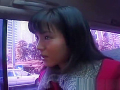 Hot asian babe in car having fun part4