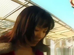 Hot asian babe in car having fun part4