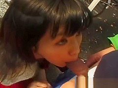 Hot asian babe in car having fun part4