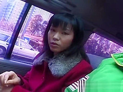 Hot asian babe in car having fun part4