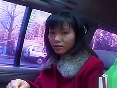 Hot asian babe in car having fun part4