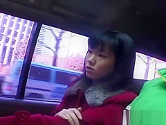 Hot asian babe in car having fun part4