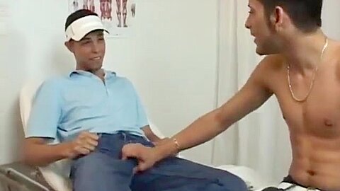 Hot doctor mens gay porn sex video of naked guy exam I took off my shirt,