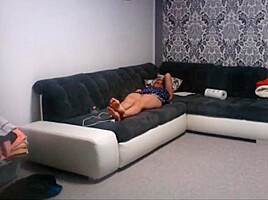 Hot show for my husband via webcam