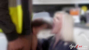 Hot teen 18+ Seduces Mature For Lesbian Sex