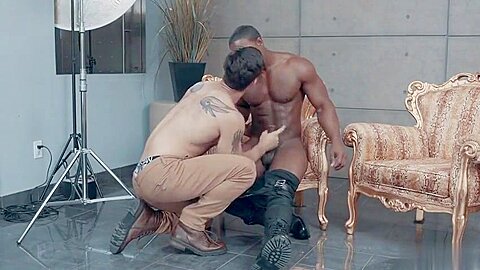 Hotel massage fuck with hunks Blaze Austin and Tyler Roberts