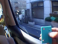 Hot milf Aimi in a car sex scene fucks and gets vibrator in pussy 