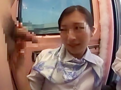 Hottest Japanese model Aoki Misora, Reiko Asahina in Crazy Car JAV clip