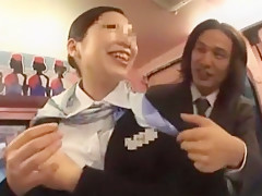 Hottest Japanese model Aoki Misora, Reiko Asahina in Crazy Car JAV clip
