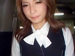 Hottest Japanese slut Shiori Ayase in Incredible Handjobs, Secretary JAV clip
