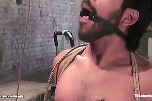 Huge Dick Ebony Ts Fucks Bound Man 5 Min