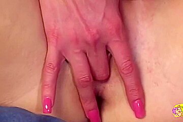 Huge Tan Lined Bazongas And Big Fake Juggs And Hairy Pink Taco Having Lesbian Fun