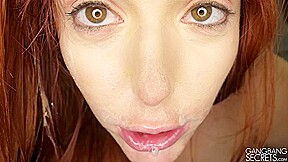 Huge busted Lauren gangbanged and 4 creampies