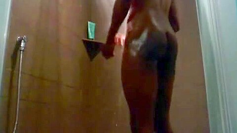 Hunk in the shower