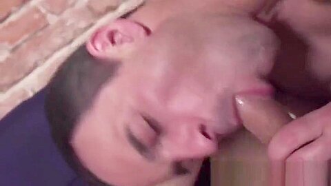 Hunky dude grabs hold of twink and bareback massage