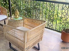 I Caught My Stepmom Fingering On The Patio