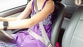I Get 3 Orgasms While Driving Car