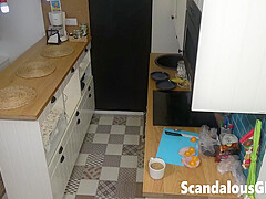 I Taped My Sexy Ex-girlfriend Making Dinner Nude In The Kitchen