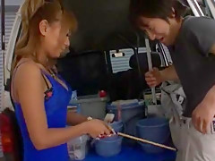 Incredible Japanese slut Cocoa Ayane in Crazy Car JAV movie